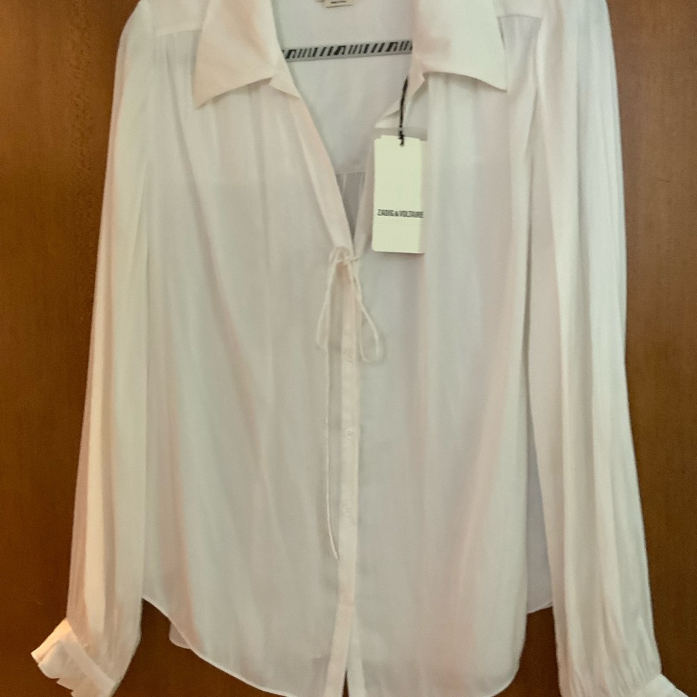Zadig & Voltaire Light Blouse with Tie Detail